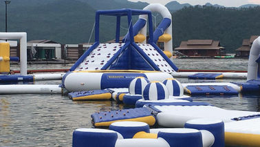 0.9mm PVC Tarpaulin Inflatable Floating Water Playground For Resort