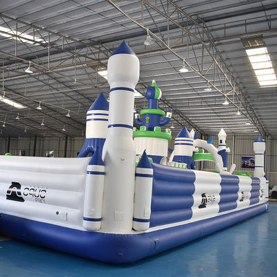 Airtight Floating Game 0.9mm PVC Inflatable Fun City Castle