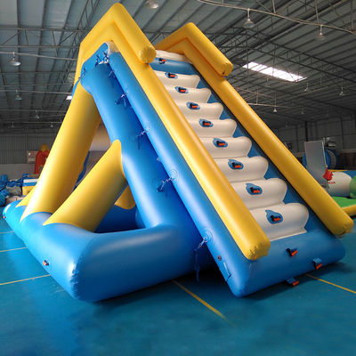 Customized 0.9mm PVC Tarpaulin Inflatable Water Slide For Commercial Use